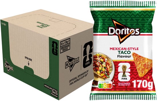 Doritos FIFA Mexico Tacos Tortilla Chips 10 x 170 gram