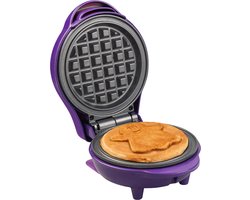 Bestron Wafelijzer - AMW500GH - 550W - Mini wafel - Geest vorm - Paars