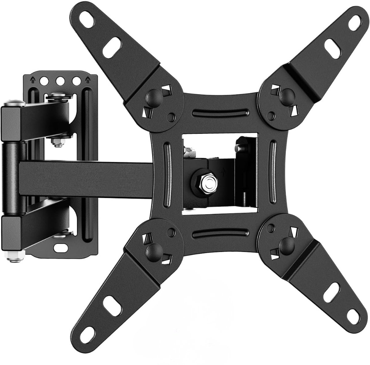 SNJY® TV Beugels Draaibaar en Kantelbaar - TV Beugel - Muurbeugel TV - Voor 13-43 Inch - Tot 20 KG - 360° Rotatie - Zwart