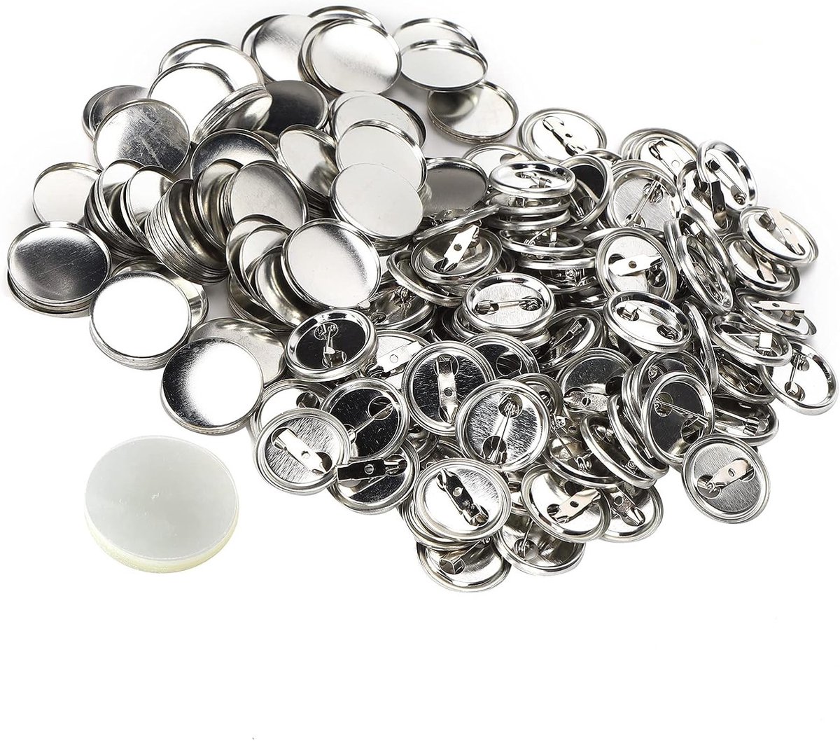 100 Stuks 32MM DIY Pin Persoonlijke Badges Naamlabels Metalen Knopen Voor Creatieve Cadeaus