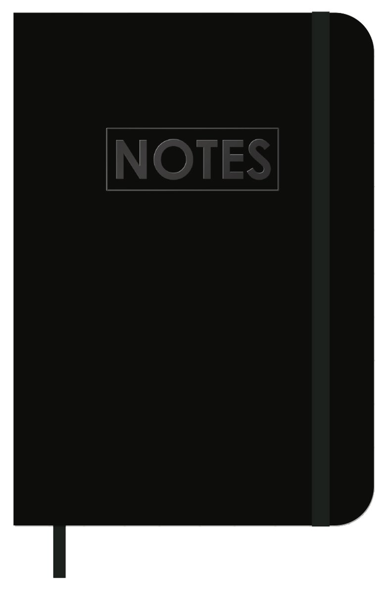 MGPcards - Notitieboekje/opschrijfboekje - gelinieerd - 80 pagina's - A6 formaat - Mini schrift met harde kaft - Zwart