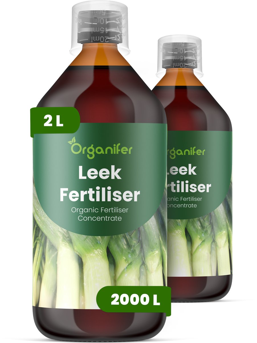 Vloeibare Meststof Voor Prei 2X1 L Voor 2000 L - Npk 2-1-8 - Uniforme Schachtontwikkeling - Wortelvitaliteit - Bladstructuur - Bladkleur - Stevigheid - Stressbestendig - Efficiënte Fotosynthese - Smaak - Bewaarpotentieel - Organifer