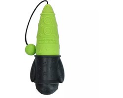 Dog Comets Hondenspeelgoed - Drijvend Apporteerspeelgoed met Koord - TPR Foam - Bobber Rocket - Groen