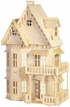 Bouwpakket Poppenhuis Villa Fantasia DIY Schaal 1:24- hout | bol.com