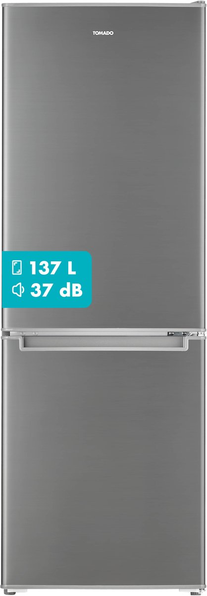 Bol.com Tomado TCR1420S – Koel-vriescombinatie - 173 liter - Energieklasse D - RVS look aanbieding
