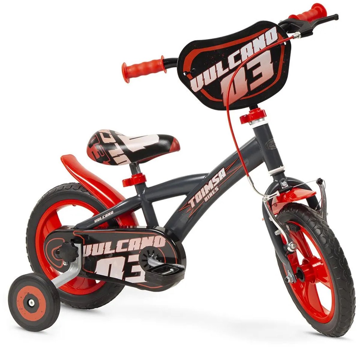 Toimsa Bikes 12´´ En71 Vulcano Fiets Rood,Zwart 3-4 Years Jongen