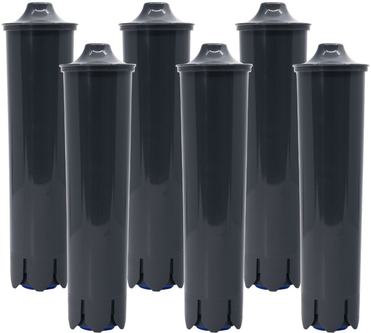 6x Eccellente Grey+ Waterfilter voor Jura – alternatief voor Smart+ filterpatroon (handmatige activatie)