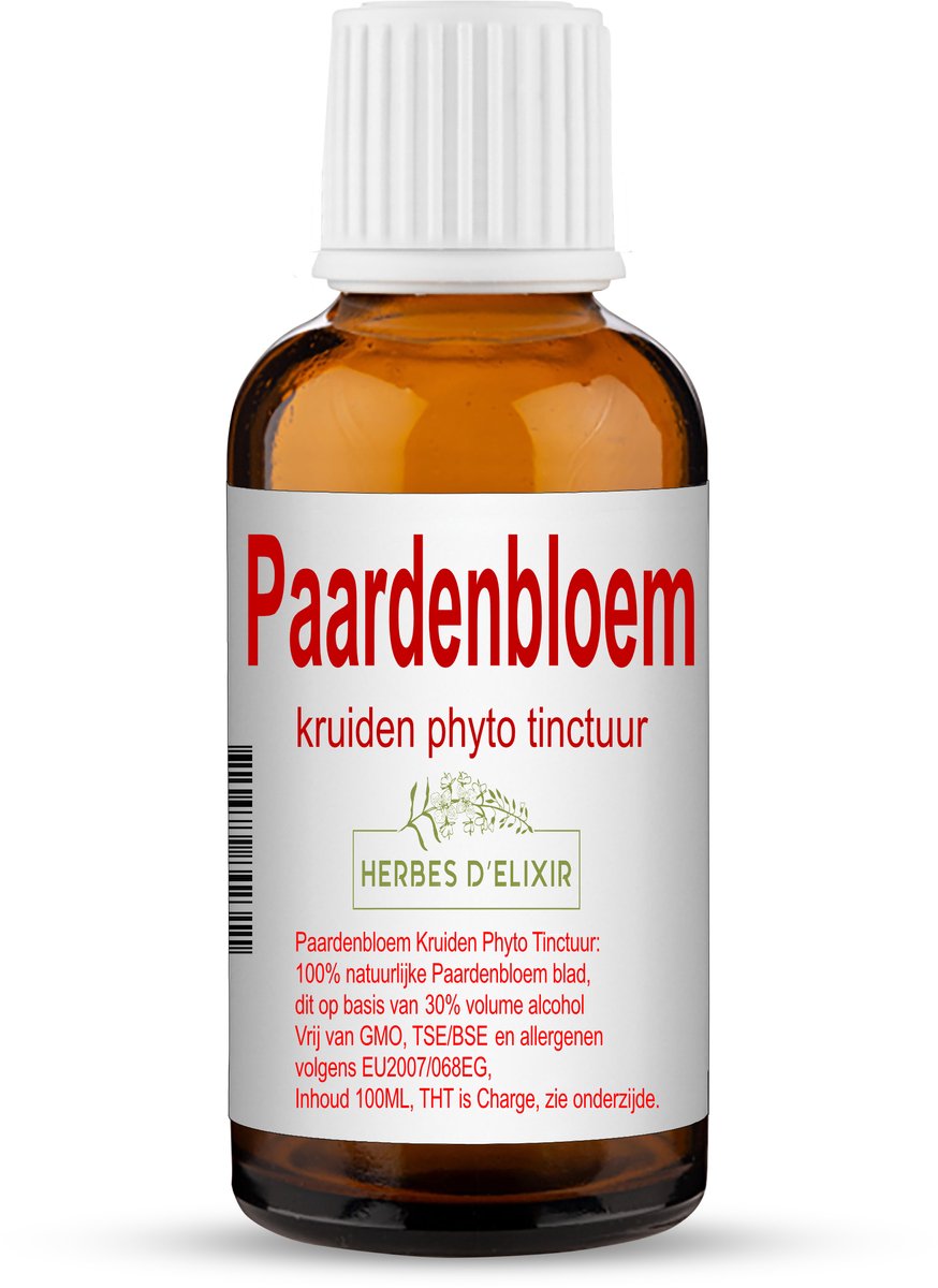 herbes D'elixir Paardenbloem Tinctuur - 100 ml - 1 fles - Vegan