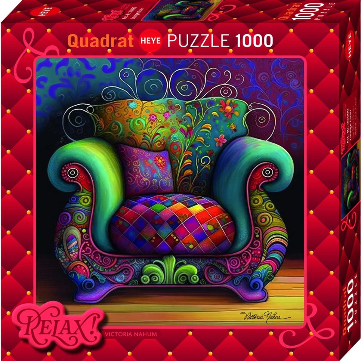 Heye – Relax Fauteuil – Legpuzzel 1000 stukjes – Victoria Nahum