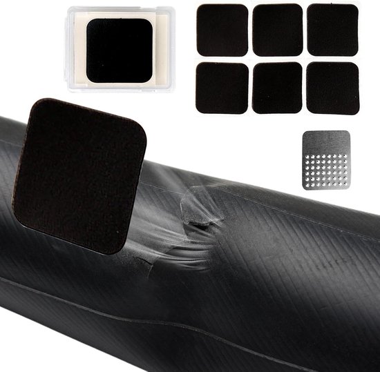Reparatieset Banden - Binnenband Pleisters - Fietsband Repareren - Zelfklevend Vierkant - 6 Stuks - Meerkleurig — afbeelding 5