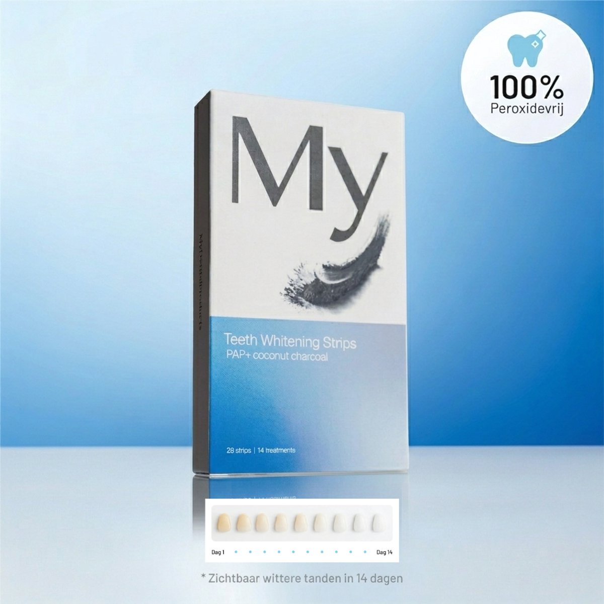 My Whitening Strips - PAP+ 12% - 14 Behandelingen - Tandenbleken - Teeth Whitening Strips