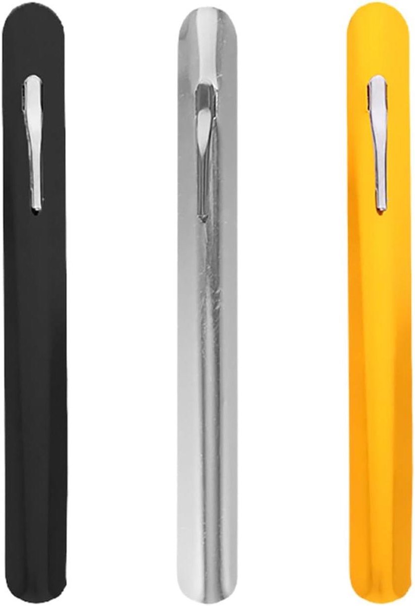 Kruimelschrapers 3 Stuks - Tafelveger Vuilschraper - Snelle Reiniging - Roestvrij Staal - 15 cm Lengte - Diverse Kleuren