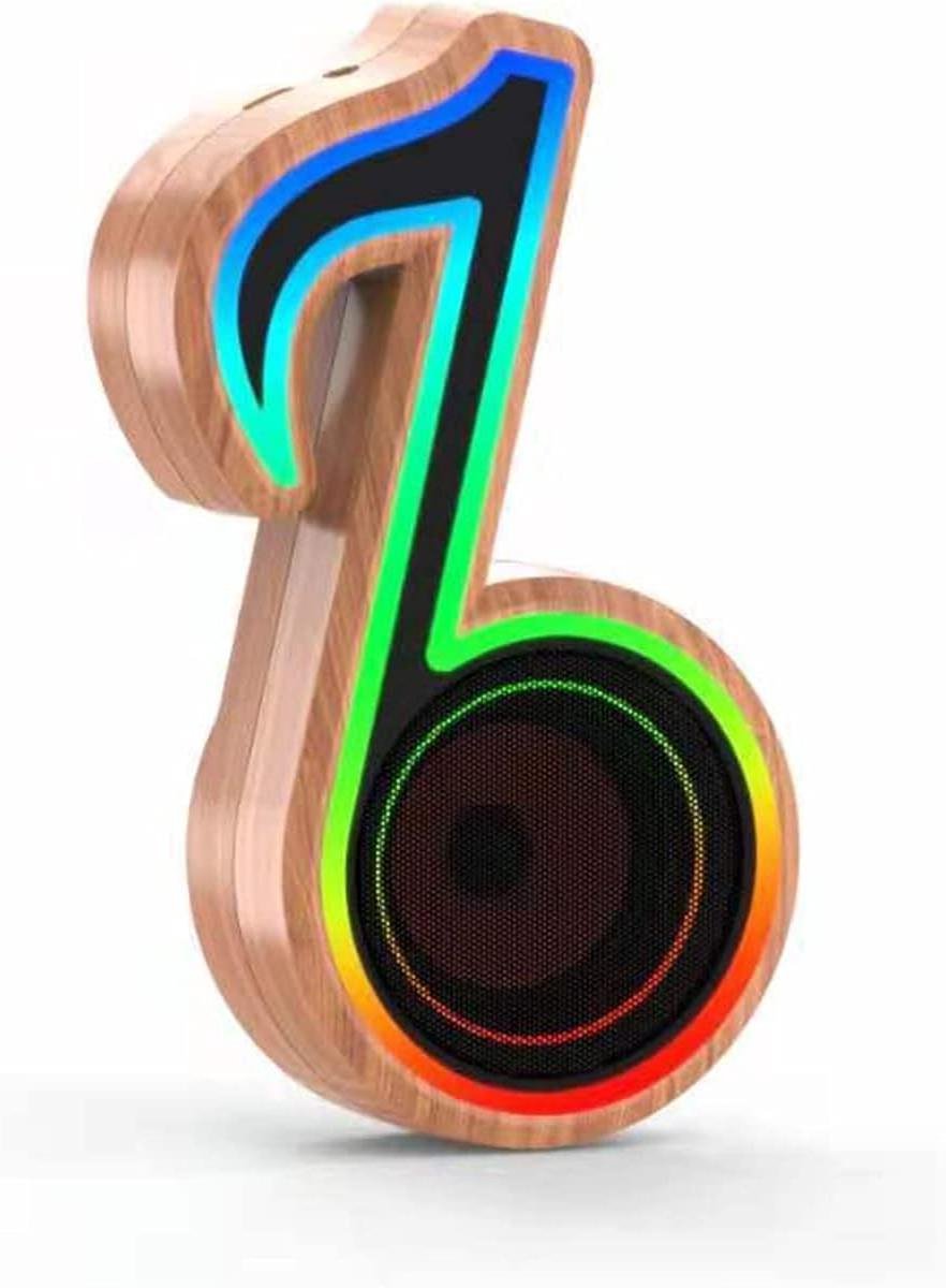 Bluetooth Speaker - Muziek Speaker - Muziek Luisteren - Muzikaal Notitie Ontwerp - 80x42x155mm - Blauw