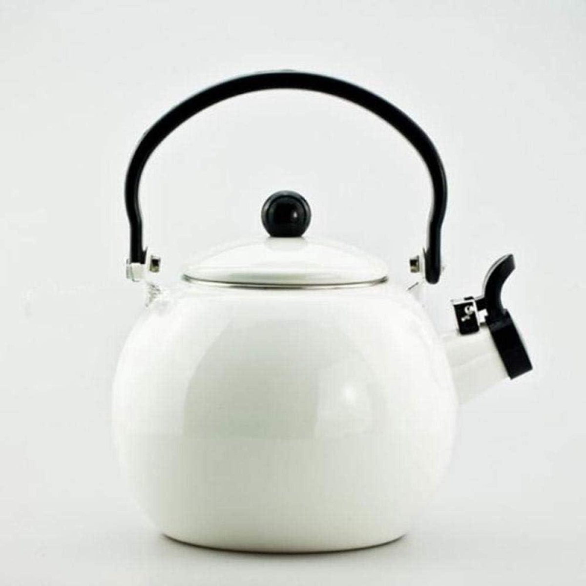 Waterkoker Ketel - Tafelmodel Waterkoker - Koffie en Thee - Met Fluitfunctie - 1.5 Liter - Enamel