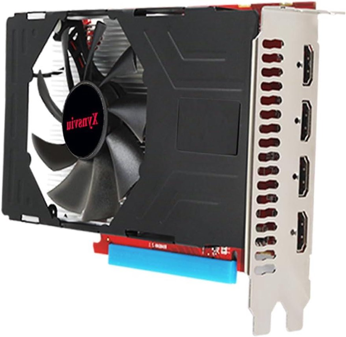 Grafische Kaart - PC Component - Multimonitor Setup - Ondersteunt Zes Schermen - 2 GB GDDR5 - Zwart