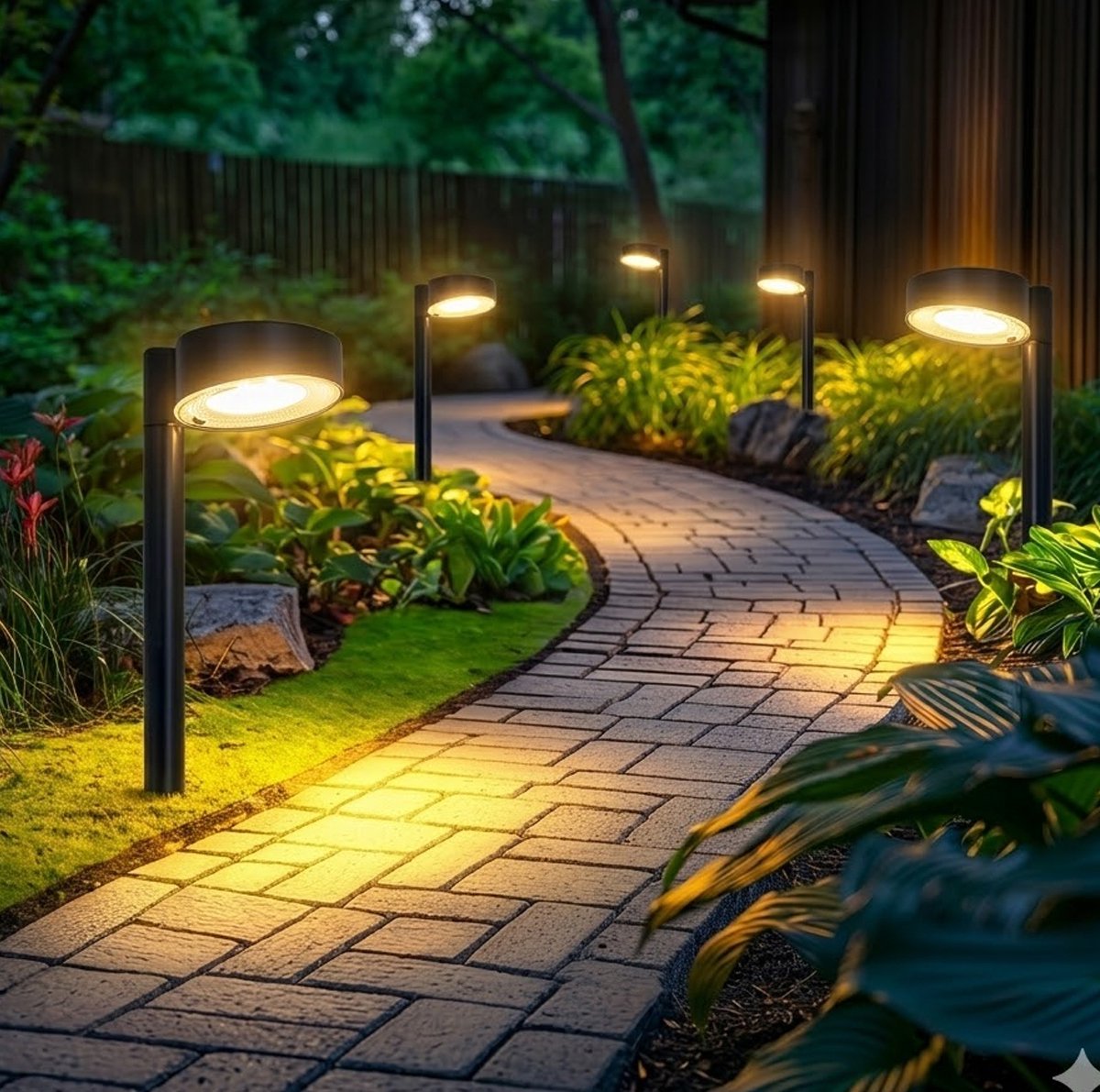 Suntac Solar Tuinverlichting - 8 Stuks - 12 LED - IP65 - Warm Wit