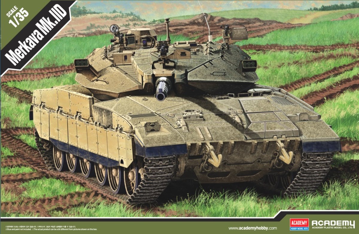 Academy Modelbouwpakket Militaire voertuigen - 13286 IDF Merkava Mk. IID - Israëlische Tank Plastic - 1:35 - Modelbouw