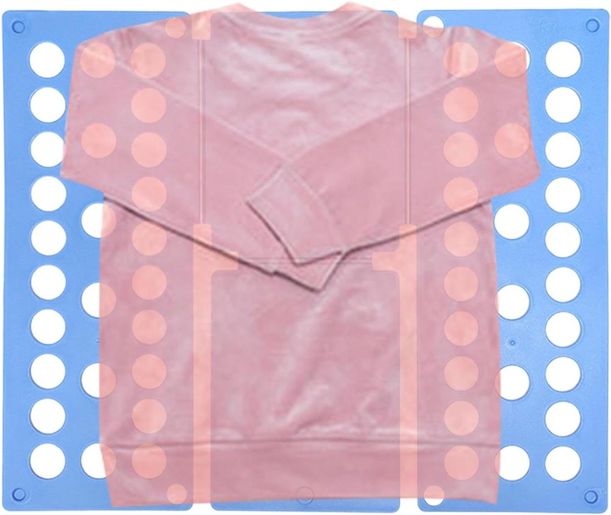 Kledingvouwplank - Vouwplank Set - Kleding Organiseren - Verstelbaar Ontwerp - 40x48 cm - Wit