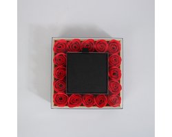 La Roselle Amsterdam Rode Rozen Sieraden doosje - Kunstbloemen inclusief gift box