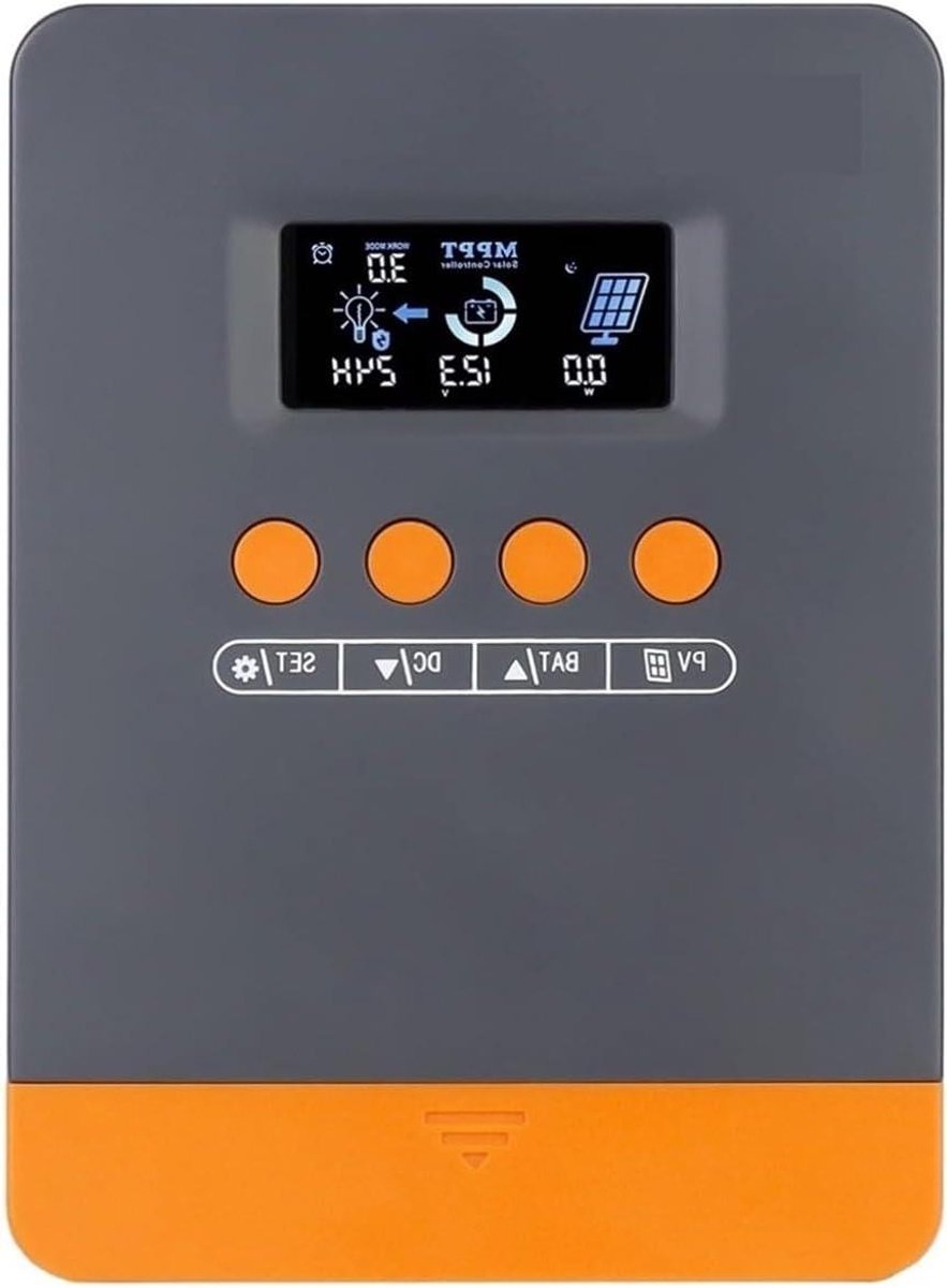 Zonne Laadregelaar - MPPT Regulator - Energie Beheer - Automatische 12/24V - 25A - Grijs