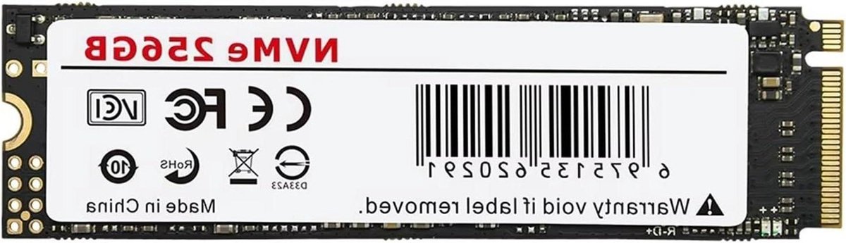 Interne Harde Schijf - Solid State Disk - Gaming Prestaties - PCIe NVMe Interface - 256 GB - Zwart