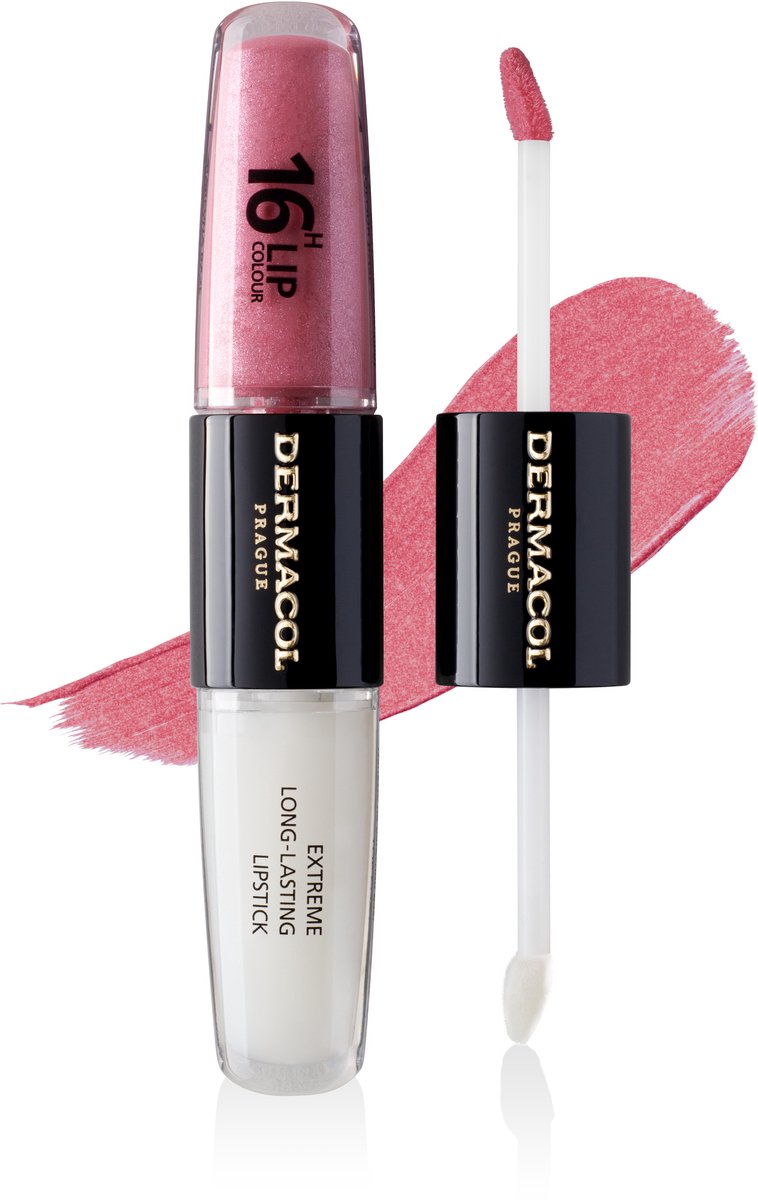 Dermacol 16-uurs Lipkleur - 2-Fasen Langdurige Lipkleur - Kusbestendig - Waterproof - Veegvast - 8 ml - n. 15