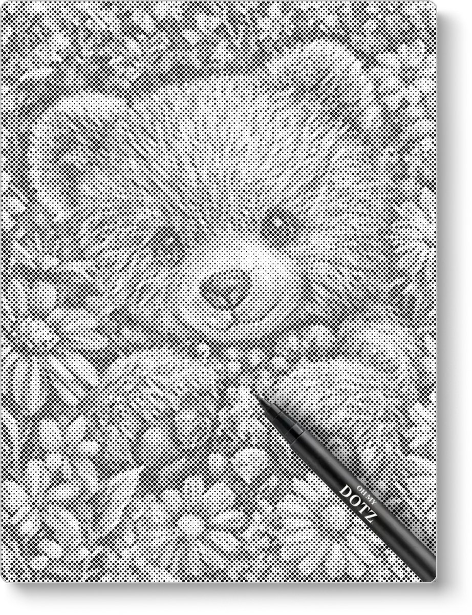 Beertje Met Bloemen | Dot painting | 30x40cm | Dot painting | Oh My Dotz | Dots stippen | Diamond painting & Schilderen op nummer alternatief | Happy hobby