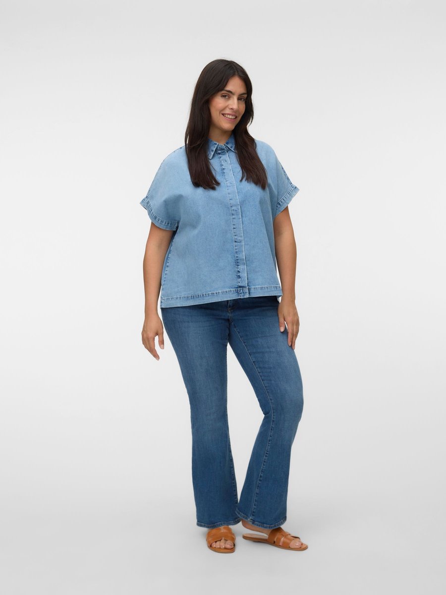 Vero Moda Curve Overhemd VMCINGEBORG Denim overhemd