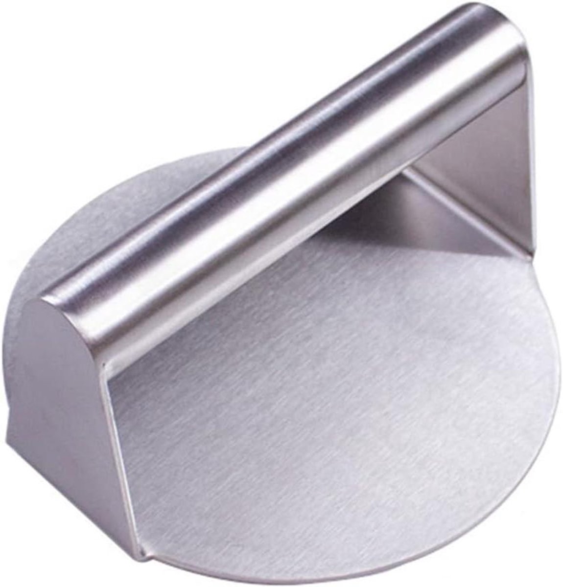 Burgerpers RVS - Vleesdrukker Patty Maker - Burgers Maken - Antiaanbaklaag - 14 x 8 cm - Zilverkleurig
