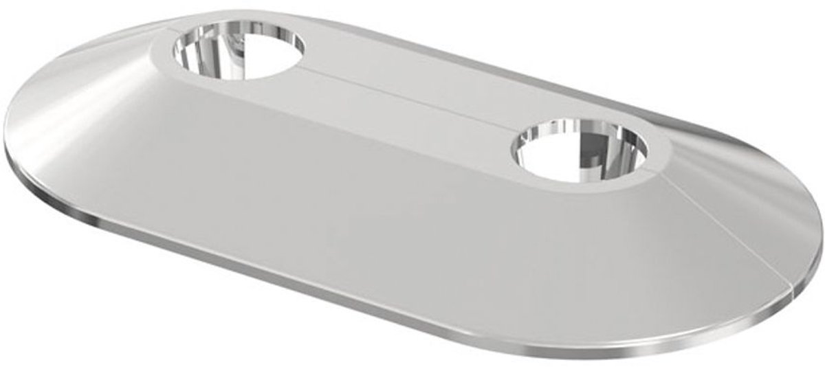 Flamco Dubbele rozet RVDC 15/50 chroom, kunststof, 12529