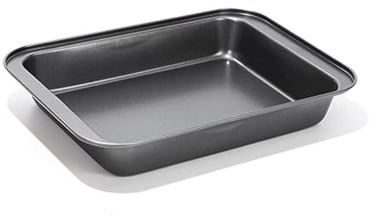 Diepe Bakplaat - Ovenvorm Koolstofstaal - Bakken en Grillen - Antiaanbaklaag Hoge Zijkanten - 30 x 20 x 5 cm