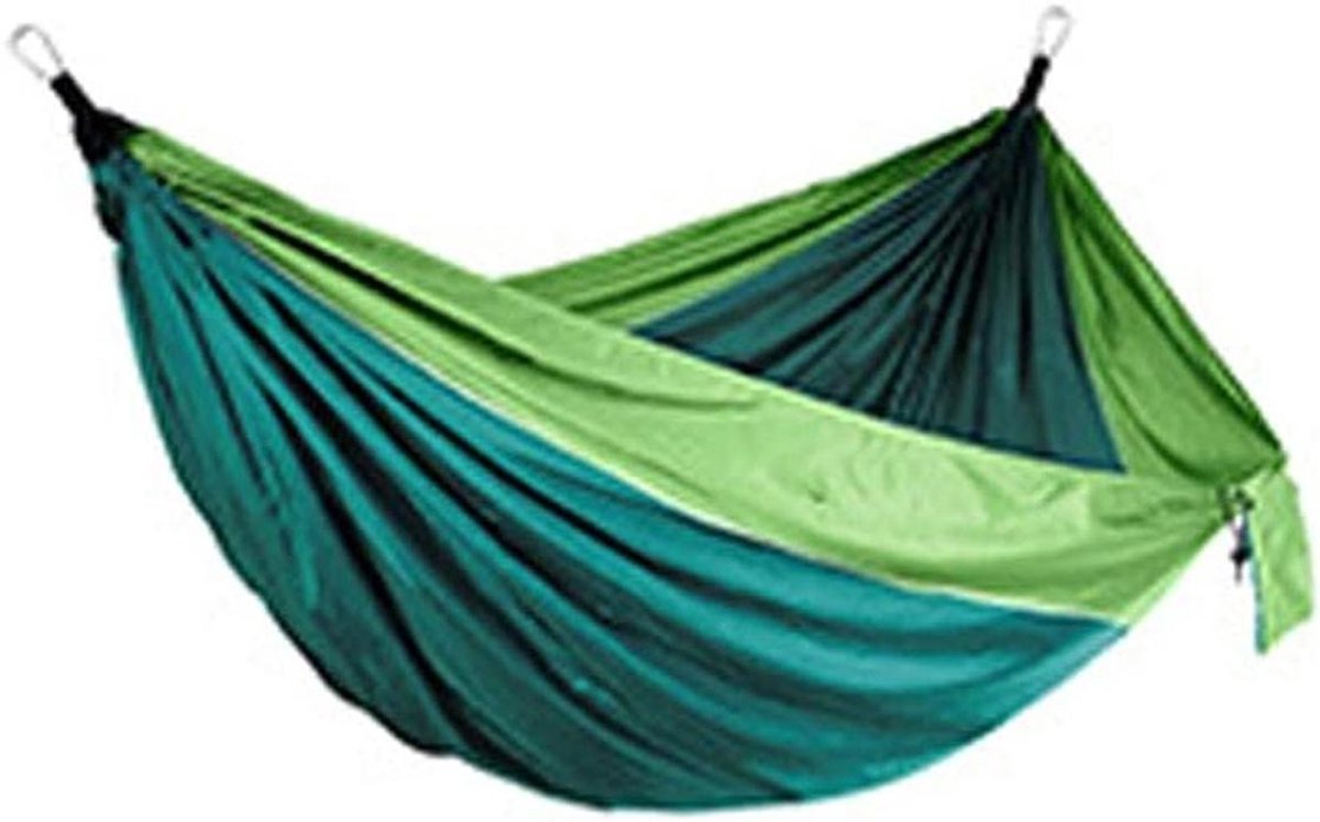 Kampeerhangmat - Reishangmat Ultralicht - Outdoor Ontspanning - Boomvriendelijke Riemen - 270 x 140 cm - Tweekleurig