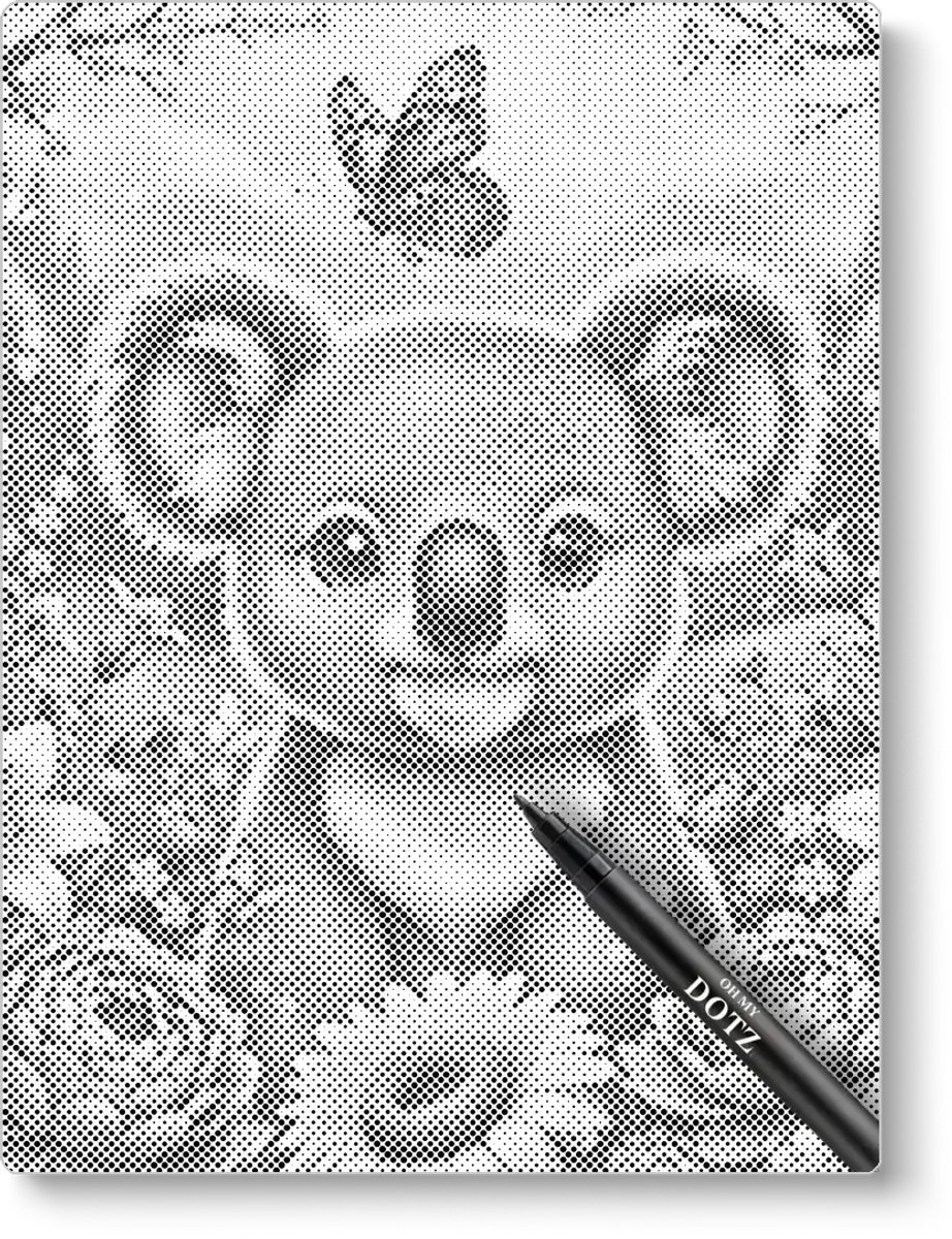 Koala met bloemen | Dot painting | 50x60cm  Meest gekozen | Dot painting | Oh My Dotz | Dots stippen | Diamond painting & Schilderen op nummer alternatief | Happy hobby