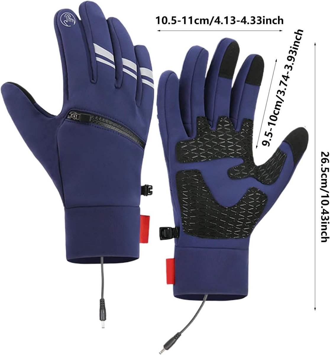Elektrische handschoenen,Verwarmde handschoenen, USB elektrisch verwarmde thermische handschoenen, Touchscreenhandschoenen voor koud weer, waterdichte verwarmde snowboardhandschoenen voor buiten fiets — cadeau in Sport & Outdoor - foto 7