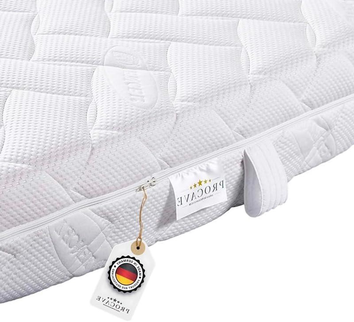 Matrashoes Lyocell - Matrasbeschermer Overtrek - Matras Beschermen - Gewatteerd Met Rits -