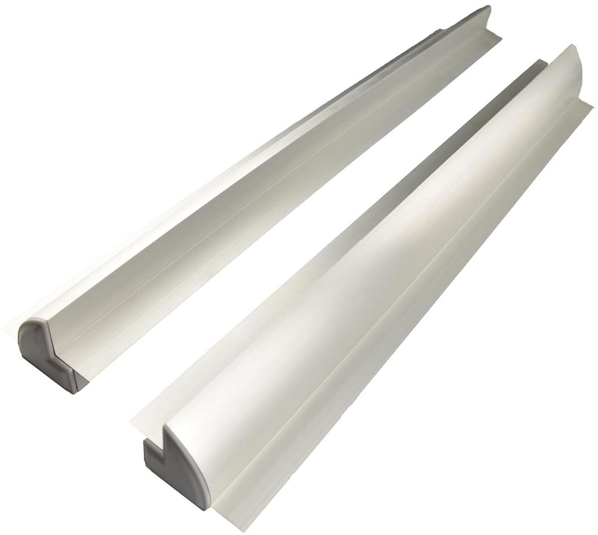 Zonnepaneel Bevestiging - Montagehoek Spoilerbeugel - Dakmontage Zonnepanelen - Zonder Boren Plakbaar - 70 cm Lengte - Aluminiumkleurig