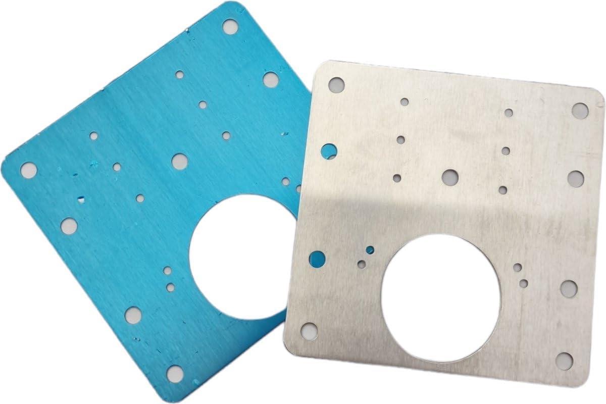 Scharnier Reparatie Plaat - Kastonderdeel Set - Kastdeuren Herstellen - Inclusief Schroeven - 2 Stuks - Metaal