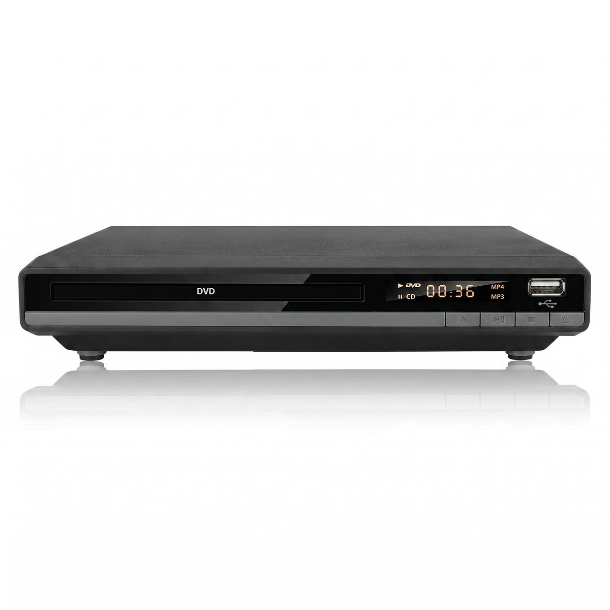 SHANNA DVD Speler met HDMI & AV Uitgang - Full HD Upscaling - 1080p - Regiovrij - Met Onderbroken Afspeelgeheugen - Inclusief Afstandsbediening - DVD en CD Speler - USB Ondersteuning