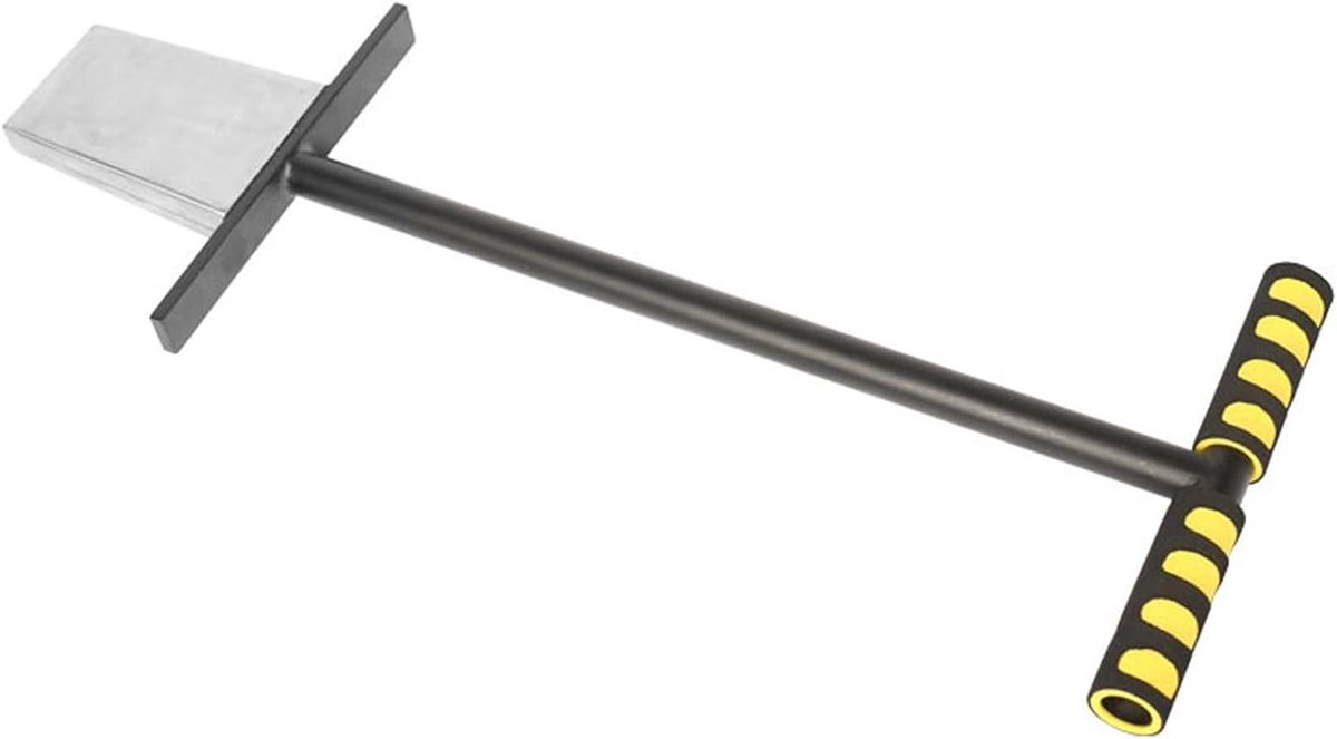 Grondsonde Roestvrijstaal - Bodemtester Bodemboor - Bodem Analyse - Met Voetpedaal - 68 cm - Zilverkleurig