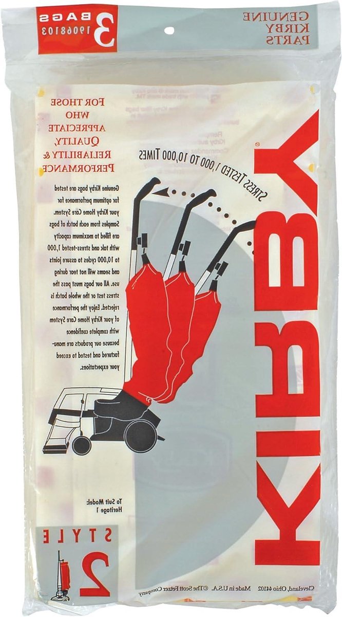 Kirby 19068103 Wegwerpzak/Sty 2, 3pk, Bruin, 1