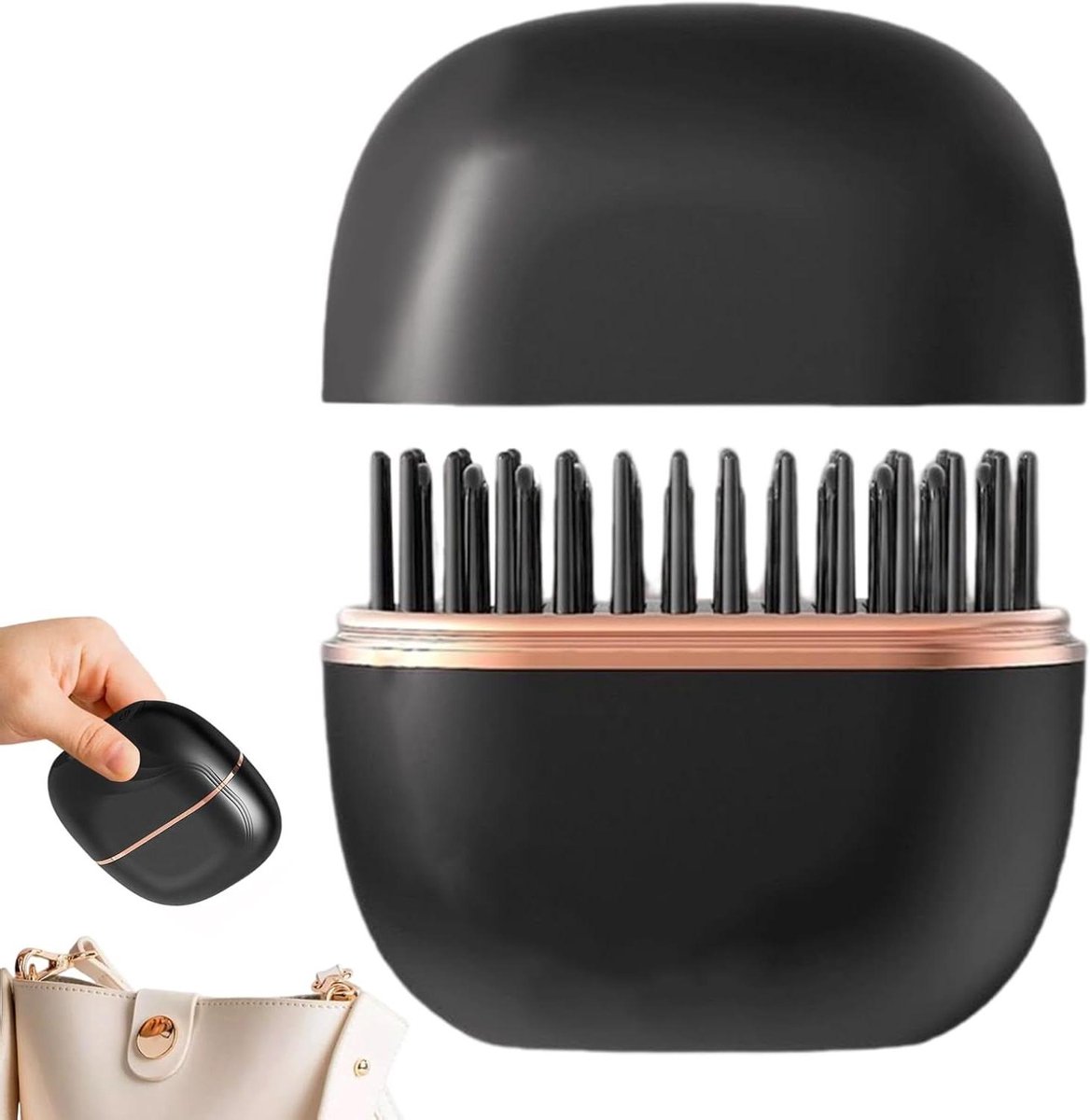 Draagbare stijlborstel, draadloos, snelle opwarming, 25 W, styling-gereedschap, krultang en stijltang, voor vakantie, reizen, werk, dating, kapsel, vrouwen