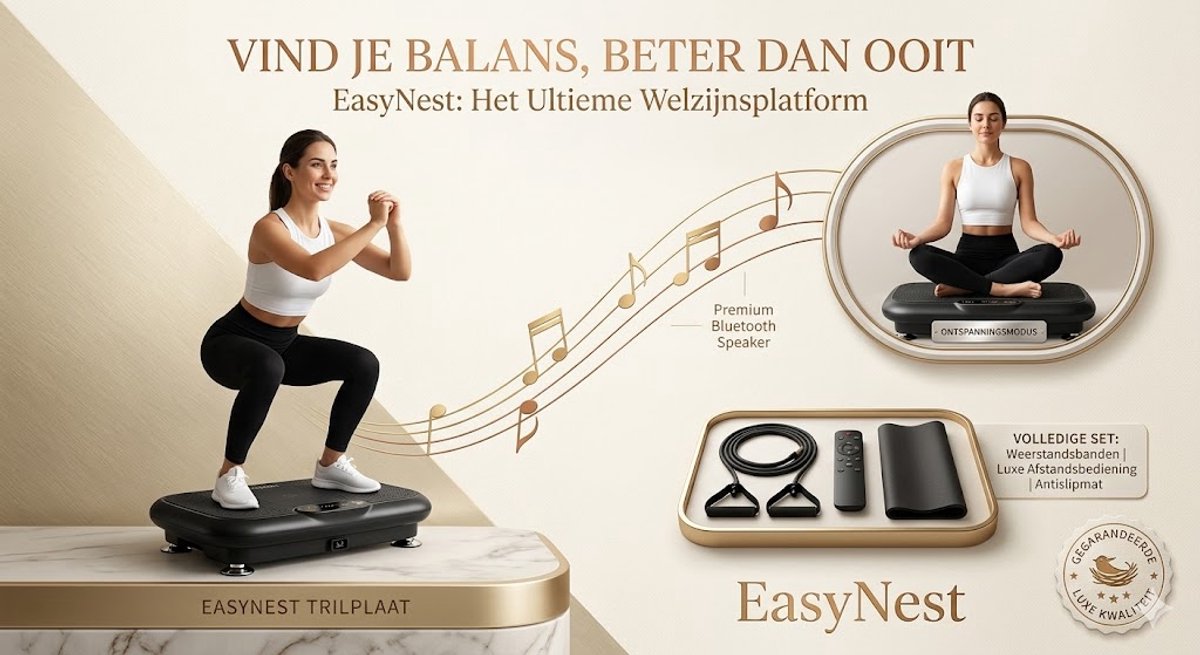 Slimme Trilplaat Fitness – 120 Snelheden, 200W Motor, LCD Display & Afstandsbediening – Vibratie Trainingsapparaat voor Afvallen en Spiertraining