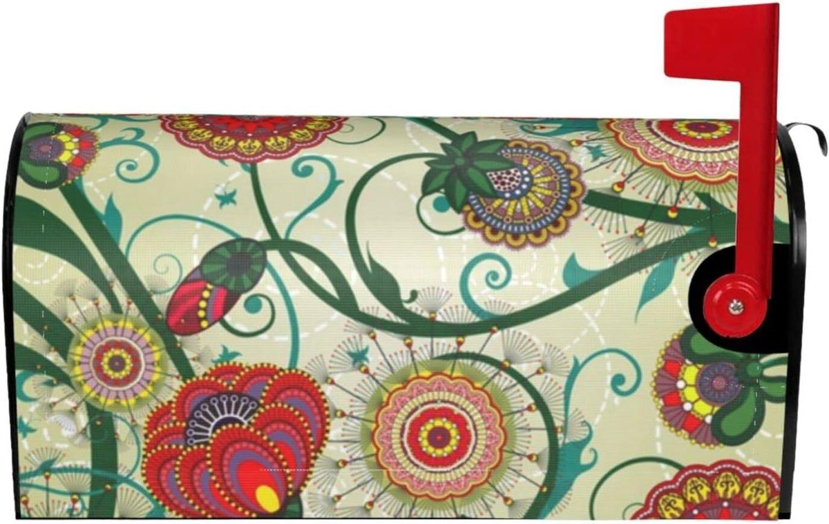 Brievenbus Cover - Postbus Decoratie - Tuin Aankleden - Magnetisch Ontwerp - 25.5x21 Inch - Zwart
