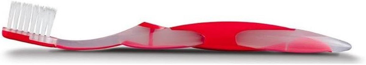 Tandenborstel Kinderen - Flos Tandenborstel - Mondhygiëne Verbeteren - Geïntegreerde Flosdraad - 21 cm - Meerdere Kleuren