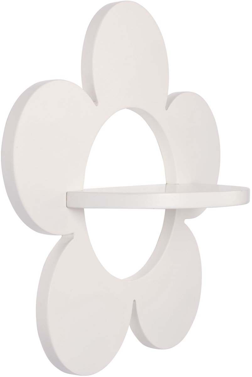 Childhome Flower Collection - Wandrek - Muurdecoratie - Bloem - Wit - 40x40x14cm