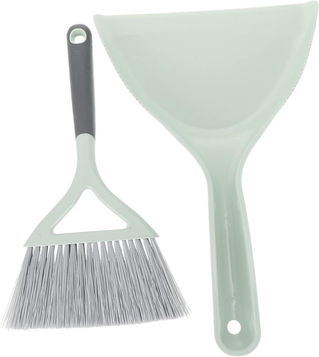 Stofblik Bezemset - Mini Veegset - Desktop Reinigen - Compact Formaat - 31X21CM - Groen