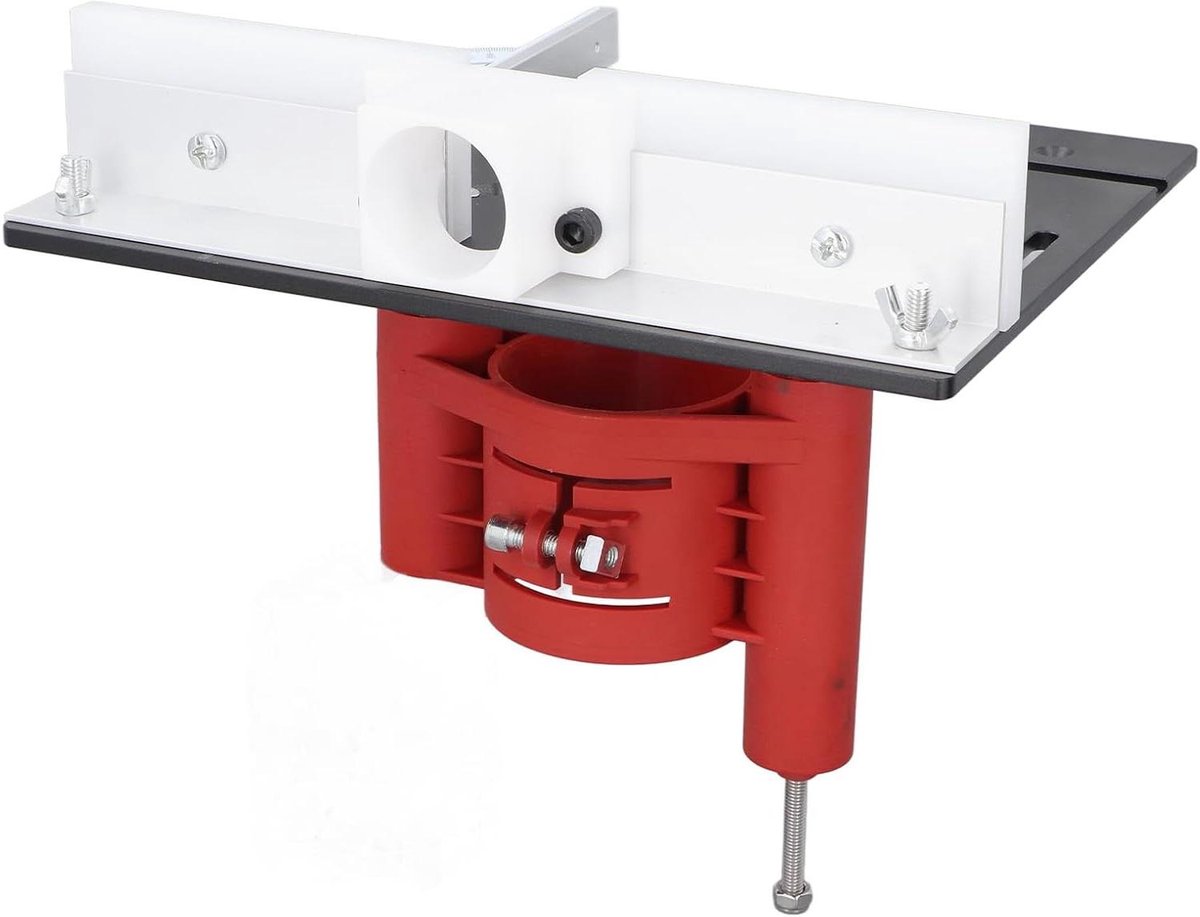 Router Lift Basis - Houtbewerking Tafel - Precisie Routeren - 46mm Hoogteverstelling - 63.8-65.5mm - Zilver