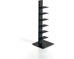 ZStyle BBB ITALIA Boekenkast SAPIENS staande zuil vrijstaand rek met planken (97 cm, zwart)
