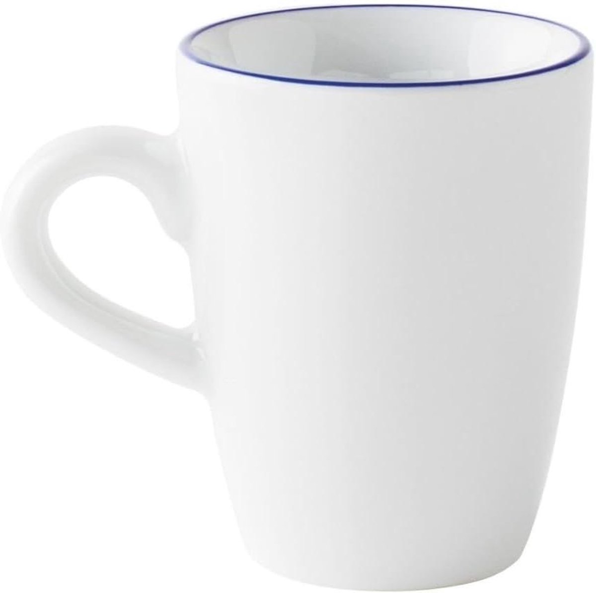 Espresso kopje hoog - Koffiekopje klein - Genieten van koffie - Handmatig aangebracht design - 010 l - Blauw