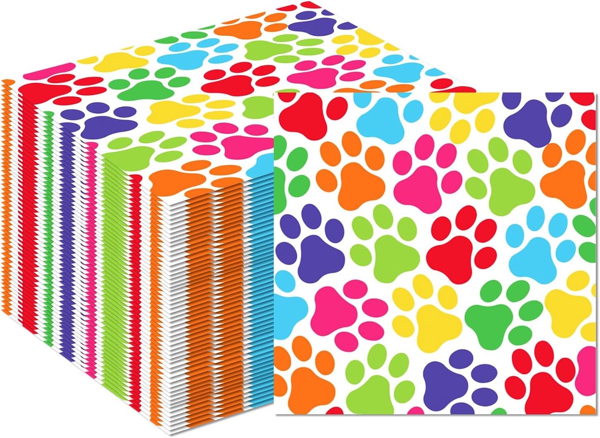 Servetten Papieren - Servetten - Tafel Servetten - Papier - Papieren Wegwerp Servetjes - Feestservetten - Voorjaar Servetten - Lunch/Diner Tafel Decoratie - 1 Laags - Veelkleurig - 33 x 33 cm - 40 Stuks - van Imperatoris